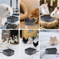 Billionchains Hanging Heated Water Bowl for Cats/Rabbits/Chicken/Dogs, 34 OZ Thermal-Bowl Heated Small Water Dish for Outdoor Animals Hang on Cage