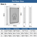 CEESC Large Dog Door, Snap-in Closing Panel, Up to 80 lbs, Durable