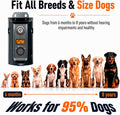 Dog Bark Deterrent Device, Ultrasonic Bark Deterrent with 3 Modes, 50 Ft Range, Automatic Bark Detection, Triple Heads, 