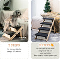 MEWANG Wood Pet Stairs & Ramp for Small/Medium Dogs and Cats, Aging Pets – 2-in-1 Foldable, Portable, Non-Slip Pet Ladder for Tall Beds, Couches,Cars–Holds Up to 220 lbs (31.5" L x 17.2" W x 25.0" H)