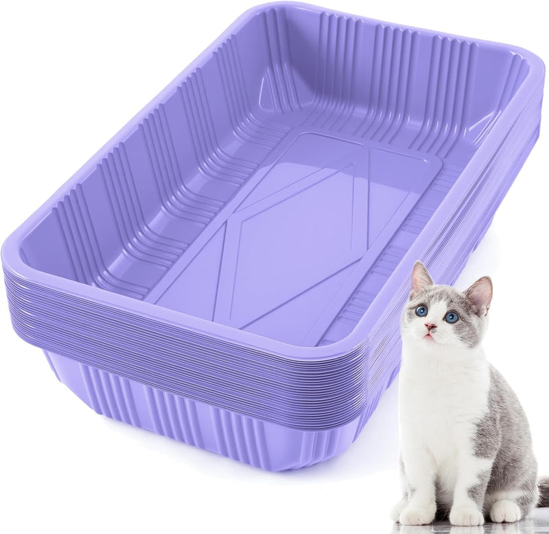 Tessco for you 30 Pack Disposable Litter Boxes for Cats