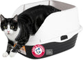 Arm & Hammer Rimmed Cat Litter Box with High Sides and Microban, Made in USA