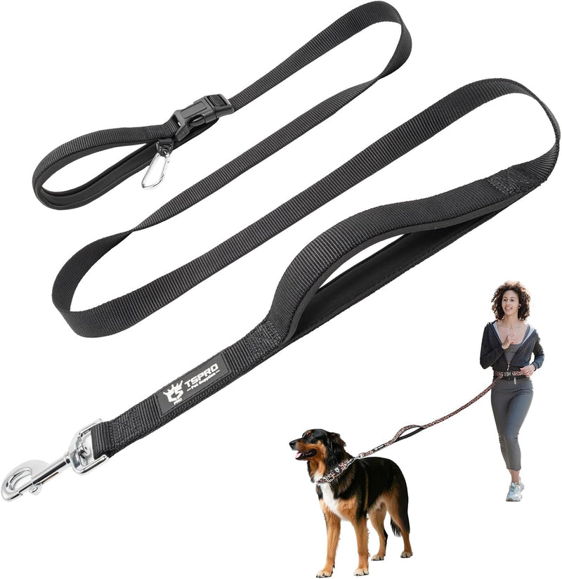 TSPRO 3-in-1 Heavy Duty Tactical Hands Free Dog Leash, Dual Padded Handles