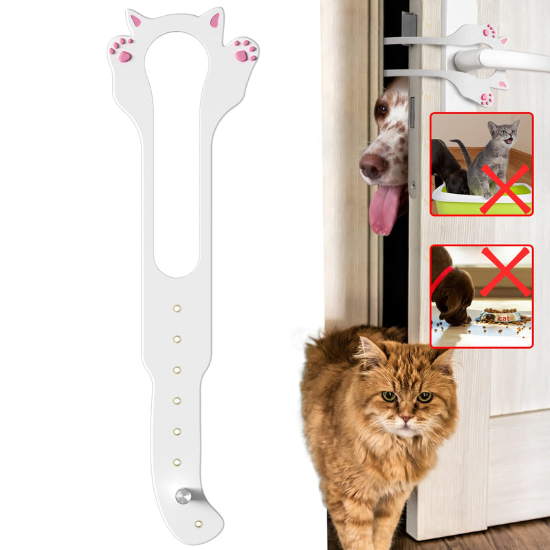 Elilier Cat Door Latch Holder,【8 Adjustable Sizes】 Stronger Flex Cat Door Stopper, Keep Door Open 1.5