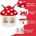 Eorbow Bunny Hay Feeder Bag, Cute Mushroom Hanging Hay Holder, Durable Hay Dispenser with 600D Oxford Fabric for Guinea 