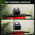 MIXJOY Dual Reptile Light Fixture, Max 160W Each Heat Lamp Fixture with Separate Switches, Fits Reptile Light/Heat Lamp/