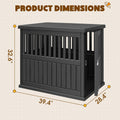 Bifanuo Dog House 40-Inch Dog Crate Furniture, Heavy Duty Dog Crate for Large Dog, Lockable Indoor Outdoor Dog Kennel & 