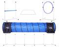 Better Sporting Dogs Complete Starter Agility Set for Dogs | 5 Piece Dog Agility Kit | Agility Jump | Tire Jump | Weave Poles | 10’ Tunnel with Sandbags | Pause Box