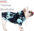 Dog Hoodie Tie Dye Dog Sweatshirt Chic Winter Clothes Ultra-Soft Warm Sweaters for Small Medium Dogs Fashion Pet Clothes