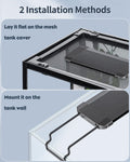 Pawfly 6 W Terrarium Light for 6" to 10" Terrariums Extendable Reptile Tank Light with Full Spectrum Brilliant White Blu