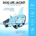 AOFITEE Dog Life Jacket Shark Medium Dog Life Vest for Swimming Boating, S