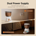 5L/21 Cup Automatic Cat Feeder, Timed Cat Dry Food Dispenser, Automatic Pet Feeders Dual Power Supply, 6 Meal Programmable 1-20 Portion Cats Feeder, Auto Dog Feeders,Pet Food Dispenser for Cats, Puppy
