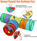 Rabbit Toys, Bunny Tunnels & Tubes, Collapsible 3 Way Rabbit Hideout