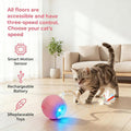 Interactive Cat Toy Ball, Automatic Cat Toys for Indoor Cats with 3 Modes