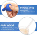 BOAO 2 Sets Aquarium Coral Feeder Pipette Long Syringe Feeding Tube Blue