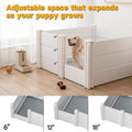 Whelping Box for Dogs, Puppies, with Pig Rails Washable Pad