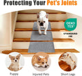 Dog Ramp for Stairs, Non-Slip Stair Wedges with Gentle Slope, Pet Ramp with Washable Cover and Self-Sticky Pads for Safe