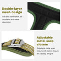 No Pull Dog Harness - Adjustable Reflective Dog Vest with Metal Snap, Soft Breathable Mesh No Choke Puppy Harness, Easy 