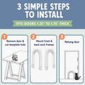 Purrfect Portal Purrfect Arch Interior Pet Door - No-Flap, Open Arch Design, Fits Pets Up to 20 lbs, Easy DIY Setup, No 
