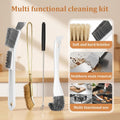 Bird Cage Cleaning Brush Tool Set,Stainless Steel Pet Cage Cleaner Brush Set for Bird Poop Removing,Ideal for Parakeet, 
