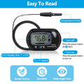 DaToo Aquarium Thermometer with Large LCD Display Fahrenheit/Celsius(℉/℃) Fish Tank Thermometer for Aquarium Reptile Ter