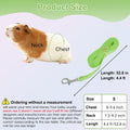 Guinea Pig Harness and Leash，2packs Guinea Pig Clothes Baby Ferret Rats Hamster Soft Mesh Harness Leash for Decoration，H