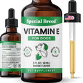 Vitamin E for Dogs Liquid 250 IU - Vitamin E Oil for Dogs Skin and Coat Support - Dog Immune Support Antioxidant Supplement - Bacon Flavor - 60 Servings - 2 oz