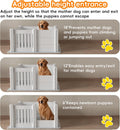 Whelping Box for Dogs, Puppies,with Pig Rails Washable Pad