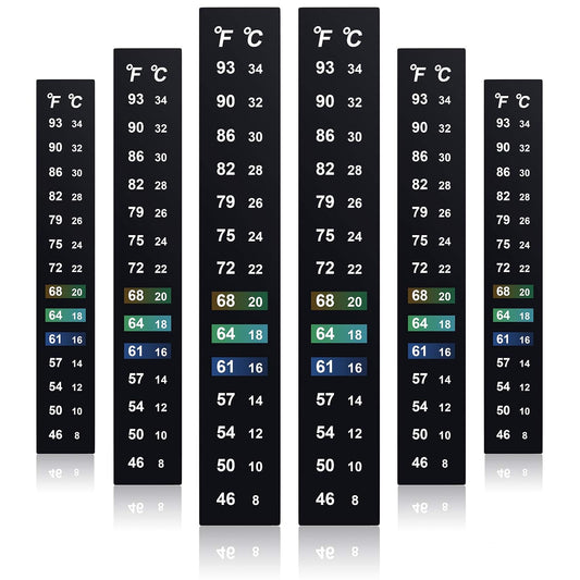 Zonon 24 Pcs Stick on Thermometer Strip for Brewing 46-93 °f (8-34 °c)