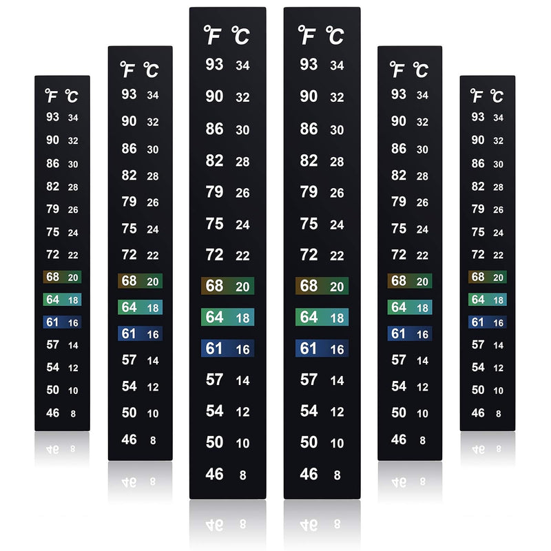 Zonon 24 Pcs Stick on Thermometer Strip for Brewing 46-93 °f (8-34 °c)