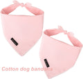 ARING PET Summer Dog Bandana-Cute Pink Dog Bandanas, Comfortable Pet Scarf Dogs Triangle Bibs for Small to Large Girl Do