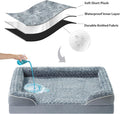 WNPETHOME Dog Beds for Large Sized Dogs, Washable Orthopedic Dog Couch Sofa Bed with Waterproof Lining & Non-Skid Bottom for Pet Sleeping