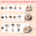 LEFTSTARER Guinea Pig Rat Bed and Hideout for Ferret Hedgehog Sleep and Hide, Hamster Small Pet Animals Supplies Toy Cag