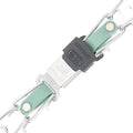 Herm Sprenger Chrome Plated Steel Dog Collar with Quick Release ClicLock Buckle and Biothane Insert Training Collar for 