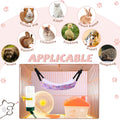 Geelin 4 Pcs Cat Hammock for Cage Soft Hanging Pet Hammock Bed with Adjustable Straps and Metal Hooks Double Sided Bed for Large & Small Cats Ferret Rat Sugar Glider(Paw,20 x 24 Inch)