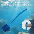 SLSON Aquarium Algae Scraper Double Sided Sponge Brush Cleaner Long Handle Fish Tank Scrubber for Glass Aquariums and Ho
