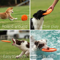 Soft Dog Flying Disc, Durable Dog Fetch Toy, 9.25 inch,Orange
