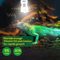 UVB Bulb for Reptiles, 5.0 13W UVB Light for Reptiles, Hygger zoo UVA UVB Reptile Light Bulb Reptile UVB Bulb UVB Light 