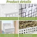 PINVNBY Hay Feeder for Rabbits, Less Wasted Hay Rack Manger, Hanging Guinea Pig Rabbit Hay Holder for Bunny, Chinchilla,