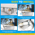 NATGAI Automatic 304 Stainless Steel Waterer Bowl