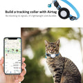 SimpleThings Compatible with Airtag Cat Collar Holder, Small Collar Holder Compatible with Apple Air Tag GPS Tracker, 2Pack Waterproof Case Cover for Cat Dog Pet Collar Within 3/8 inch (2 Transflower)