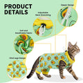 ADNIKIA Cat Recovery Suit with Hind Legs, Breathable Onesie After Surgery Female for Abdominal Wounds or Skin Diseases, Anti-Licking Full Body Pet Surgical Pajamas, E-Collar Alternative Wear