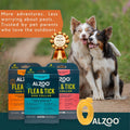 ALZOO Flea & Tick Collar for Dogs, Large 40+ lb
