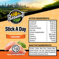 PETBEING Stick a Day Cats | Specially Formulated 7-in-1 Functions Daily Real Meat Supplement for Cats | Cat Chew Stick & Pet Vitamins Supplements Combination (7-Pack x 4, Mix)