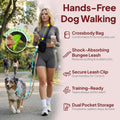 Hands Free Crossbody Dog Leash Bag, Dogs up to 60 lbs