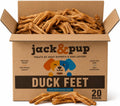 Jack&Pup Duck Feet for Dogs, Dehydrated Duck Feet Dog Treats, 20 ct