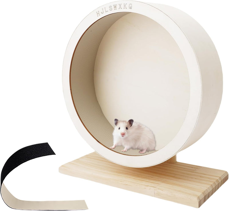 15in Large Silent Wooden Chinchilla Wheel，Removable Washable Track
