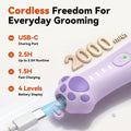 4-in-1 Dog Clippers for Grooming Kit - 45dB Quiet 150-Min Run Non-Slip Grip