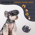 Tie-Dye Dog Baseball Hat with Ear Holes, Adjustable Summer Sun Cap for Pets(Black, Large)