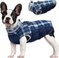 FUAMEY Dog Cold Weather Coats Reflective Dog Warm Jacket with Harness